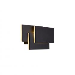 Tahiti Xl * Aplique Mediano Led Cuadrados 12W - Negro - 3000K