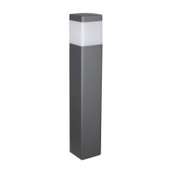Chicago * Baliza Exterior Gris Oscuro Cua. 65Cm Ip65 E27