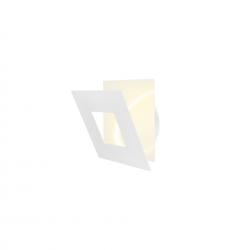 Dalia * Aplique Cuadrado 12W - Blanco + Blanco