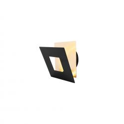 Dalia * Aplique Cuadrado 12W - Oro + Negro