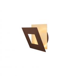 Dalia * Aplique Cuadrado 12W - Oro + Corten