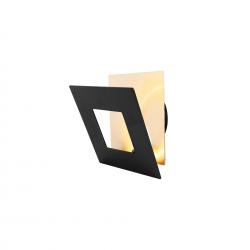 Dalia * Aplique Cuadrado 18W - Oro + Negro