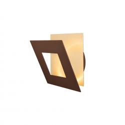 Dalia * Aplique Cuadrado 18W - Oro + Corten