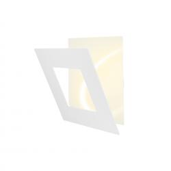 Dalia * Aplique Cuadrado 24W - Blanco + Blanco