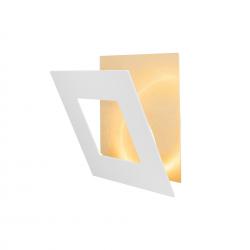 Dalia * Aplique Cuadrado 24W - Oro + Blanco