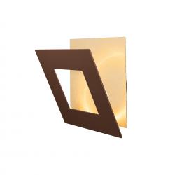 Dalia * Aplique Cuadrado 24W - Oro + Corten