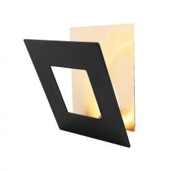 Dalia * Aplique Cuadrado 40W - Oro + Negro