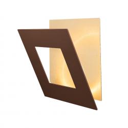 Dalia * Aplique Cuadrado 40W - Oro + Corten