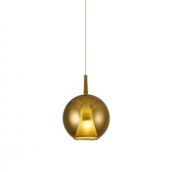 Elsa * Colgante Cristal Bola - E27 - Oro + Opal ( Sin Base)