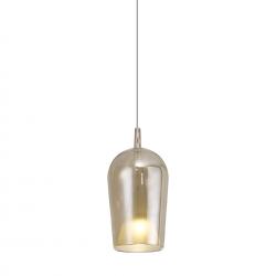 Elsa * Colgante Cristal Copa - E27 - Bronce + Opal ( Sin Base)