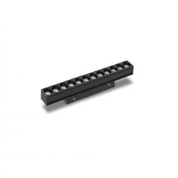 Magneto * Modulo Lineal Cob Difusor 12W Negro 3000K