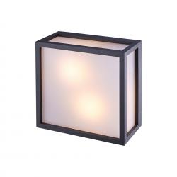 UTAH * PLAFON EXTERIOR GRIS OSCURO - 2L*E27