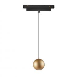 MAGNETO * COLGANTE BOLA 7W NEGRO/ORO 3000K