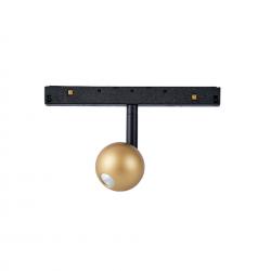 MAGNETO * FOCO BOLA 7W NEGRO/ORO 3000K