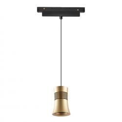 MAGNETO PAGODA * COLGANTE 12W NEGRO/ORO 3000K TRIAC