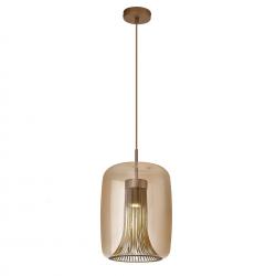 KRISS BRONCE * COLGANTE CILINDRO LED 3000K