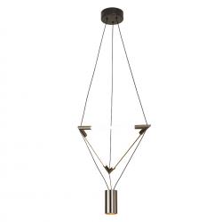 ELECTRA * COLGANTE 7W+14W NEGRO 3000K (PEQUEÑA)