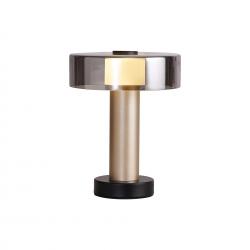 GIN * SOBREMESA LED PEQUEÑO - ORO + NEGRO