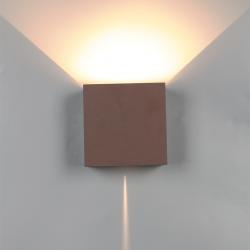 DAVOS * APLIQUE EXTERIOR LED* 2*10W 2700K DIMABLE CORTEN