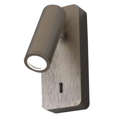 NOTTE * APLIQUE LECTOR MINI GU10 - NICKEL SATIN