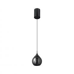 DROP*COLGANTE LED 7W 3000K 36° NEGRO PERLA