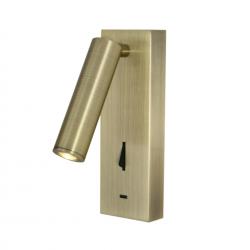 TARIFA III * APLIQUE LECTOR LED 3W 3000K CUERO TYPE-C CARGADOR