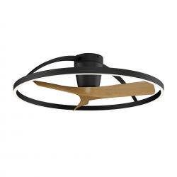 NEPAL II * VENTILADOR / PLAFON LED - NEGRO