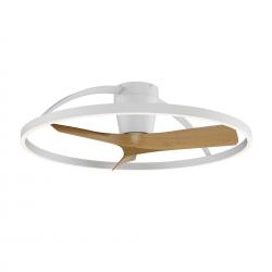 NEPAL II * VENTILADOR / PLAFON LED - BLANCO / MADERA