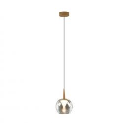 ANDROMEDA*PENDANT 1L - BASE GOLD - GLASS CHROME