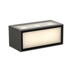 CANCUN * APLIQUE LED IP65 10,5W 3000K GRIS OSCURO