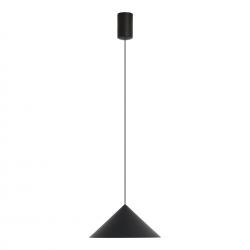 CONO * COLGANTE LED 10W - NEGRO - 24 CM - DIMABLE TRIAC