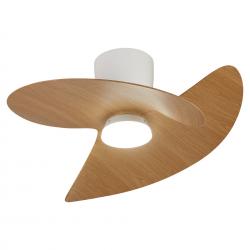 ONA * PLAFON / VENTILADOR - BLANCO-MADERA