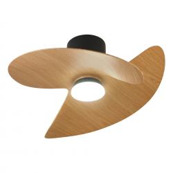 ONA * PLAFON / VENTILADOR - NEGRO-MADERA