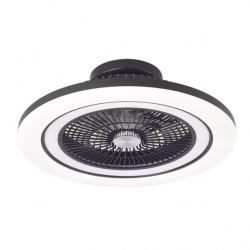 Ventilador Dc 50+7w Antartida Negro 5asp 58d 5400lm 3000-4500-6500k+rgb Remo+r.intensidad+memoria+temporizador