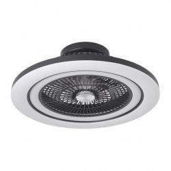 Ventilador Dc 50+7w Antartida Negro 5asp 58d 5400lm 3000-4500-6500k+rgb Remo+r.intensidad+memoria+temporizador