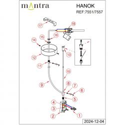Hanok * Tapa Lateral Negra Con Cable Alimentacion Y Floron