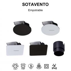 SOTAVENTO * CAJA EMPOTRAR NEGRO
