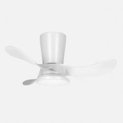 Ventilador Dc Triollo 27w 2700lm Blanco 3aspas 6vel 61d 3000-4500-6500k Remoto+reg.intensidad+temporizador+memoria