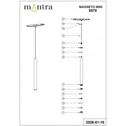 MAGNETO mini * COLGANTE LED 5W 24º NEGRO