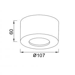 CABRERA * PLAFON LED 6W 3000K BLANCO