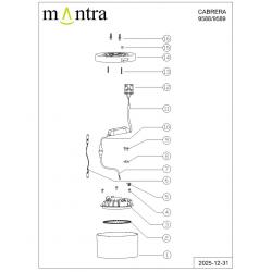 CABRERA * PLAFON LED 6W 3000K BLANCO