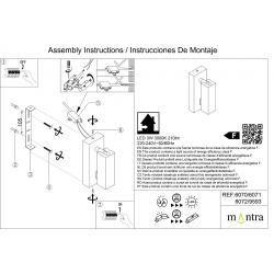 TARIFA * APLIQUE LECTOR 3W 3000K NEGRO