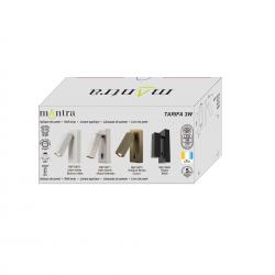 TARIFA * APLIQUE LECTOR 3W 3000K NEGRO