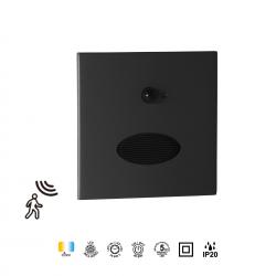 PROA * BAÑADOR PARED LED 3W 3000K NEGRO