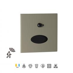 PROA * BAÑADOR PARED LED 3W 3000K GRIS/VERDE