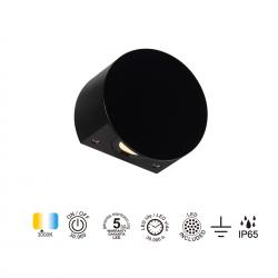 SHELLA * BAÑADOR PARED LED 3W 3000K R. NEGRO