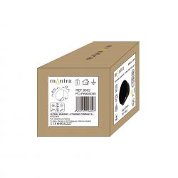 SHELLA * BAÑADOR PARED LED 3W 3000K R. NEGRO