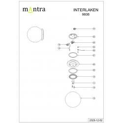 INTERLAKEN * PLAFON IP54 G9 NEGRO