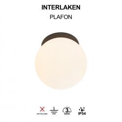 INTERLAKEN * PLAFON IP54 G9 NEGRO