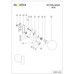 INTERLAKEN * APLIQUE IP65 G9 NEGRO
